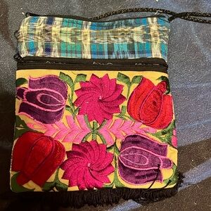 Floral multi colored purse from Mexico